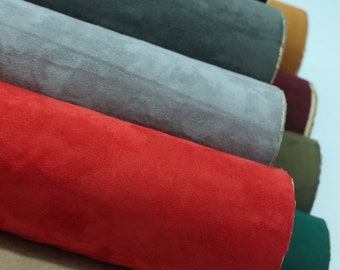 Self-Adhesive Faux Suede Fabric, Stretch Suede Fabric, Microsuede Fabric, Soft Suede Fabric, Repair Patch,Upholstery Fabric By the Half Yard