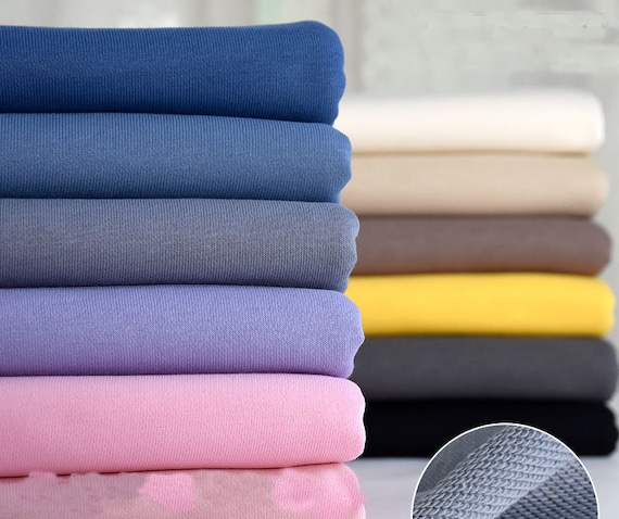 Sweatshirt fabric, Hoodies Fabric, Sweater Fabric, 100% Cotton Knit Fabric, Stretch Fabric, Hoody Fabric, Sewing Fabric, By the Half Yard
