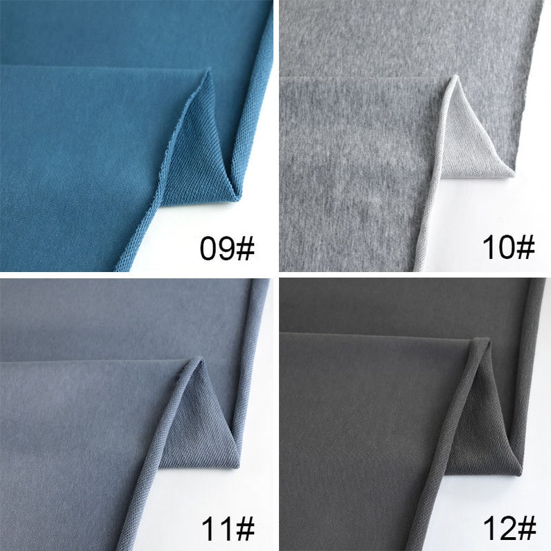 Sweatshirt fabric, Hoodies Fabric, Sweater Fabric, 100% Cotton Knit Fabric, Stretch Fabric, Hoody Fabric, Sewing Fabric, By the Half Yard image 6