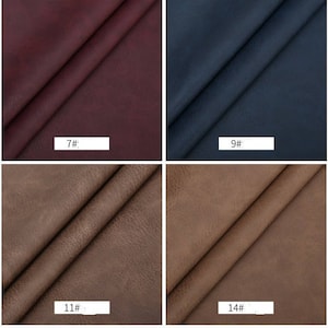 May include: Four fabric swatches, two brown, one dark red, and one dark blue. The swatches are labeled with numbers: 7#, 9#, 11#, and 14#.