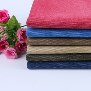 Toile 16 oz, Toile lavée, Toile de coton, Toile rétro, Vendu au mètre