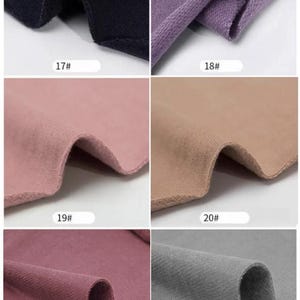 Sweatshirt Fabric, Hoodies Fabric, 100% Cotton Knit Fabric, Stretch Knit Fabric, Sweater Fabric, Fall Apparel Fabric, By the Half Yard image 6