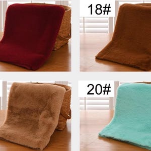 Faux Fur Fabric, Faux Rabbit Fur, Minky Fur Fabric, Fursuit Material, Polar Faux Fur, Apparel Fabric, Upholstery Fabric, By the Half Yard image 7