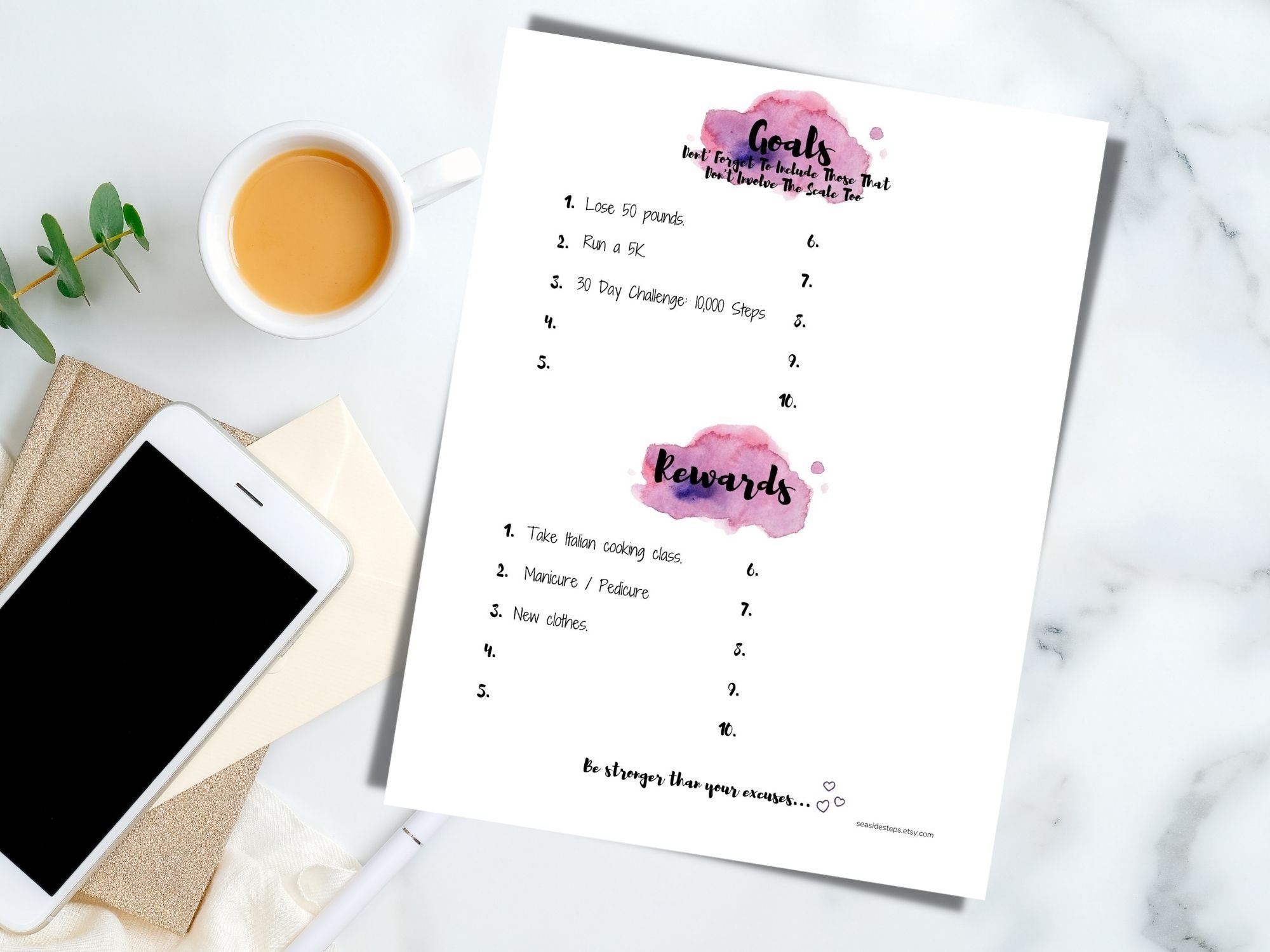 Weight Loss Tracker Printable 100 Lbs, Weight Loss Planner, Body ...