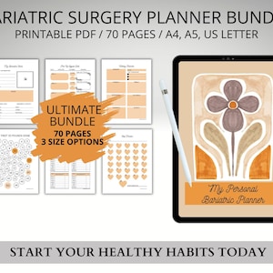 Bariatric Surgery Planner, Gastric Bypass Journal, VSG Weight Loss, Goal Setting and Measurement Tracker, Weight Loss Tracker