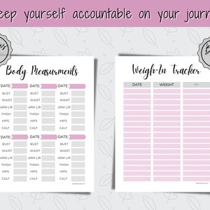 Weight Loss Chart 100 Lbs Printable Motivational Wall Chart | Etsy
