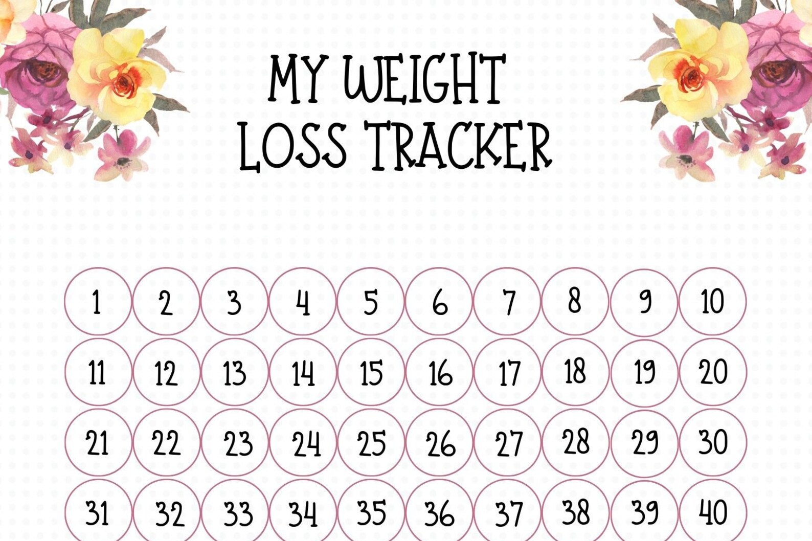 Weekly Weight Tracker Chart Pastortab Weekly weight tracker chart pastortab