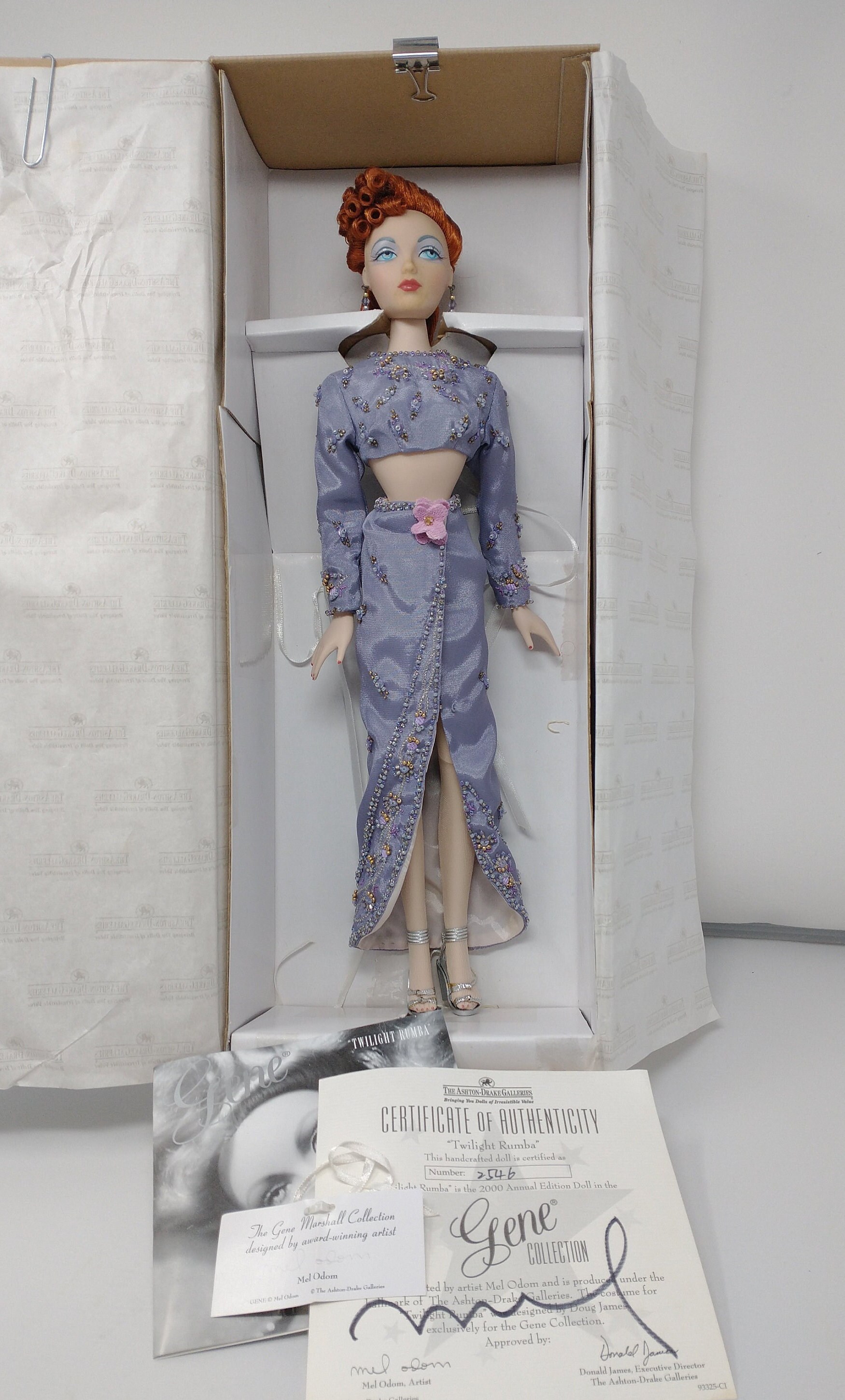 2000 Ashton Drake Galleries Gene Doll Twilight Rumba 93325 2000 Ashton Drake Galleries Gene Doll Twilight Rumba 93325