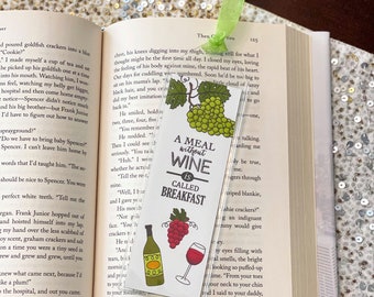 Wine Handmade Bookmark