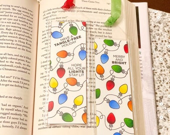 Handmade Christmas Bookmark (2 options)