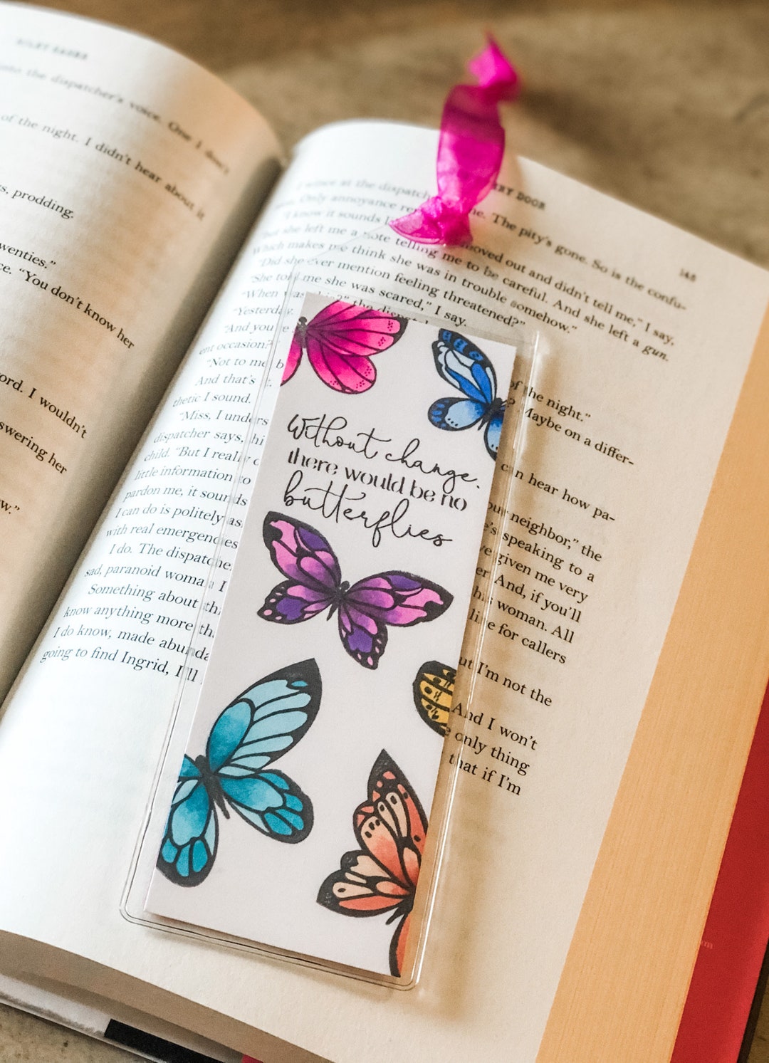 Butterfly Quote Handmade Bookmark Etsy