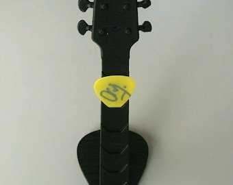 Guitar Neck Shape Guitar Plectrum Holder Pleck Holder Stand Pick Your Colour