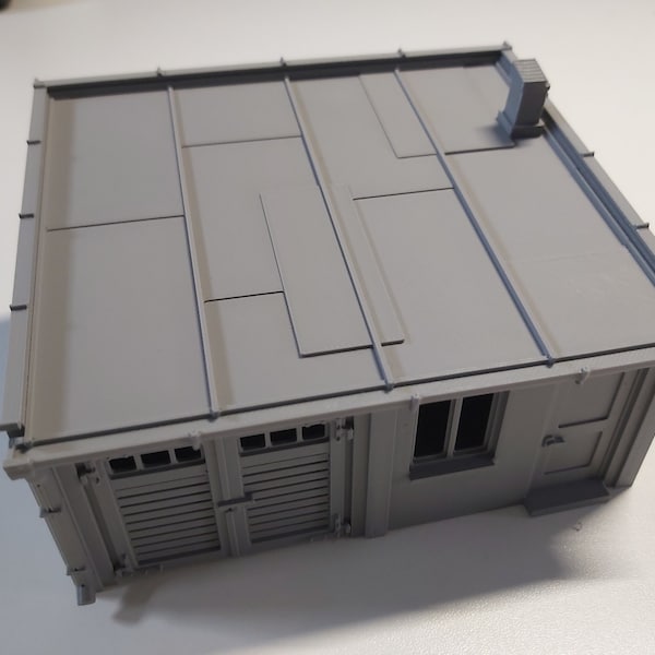 Garage Warehouse Building Workshop Wargaming Industrial 28mm Urban Lockup