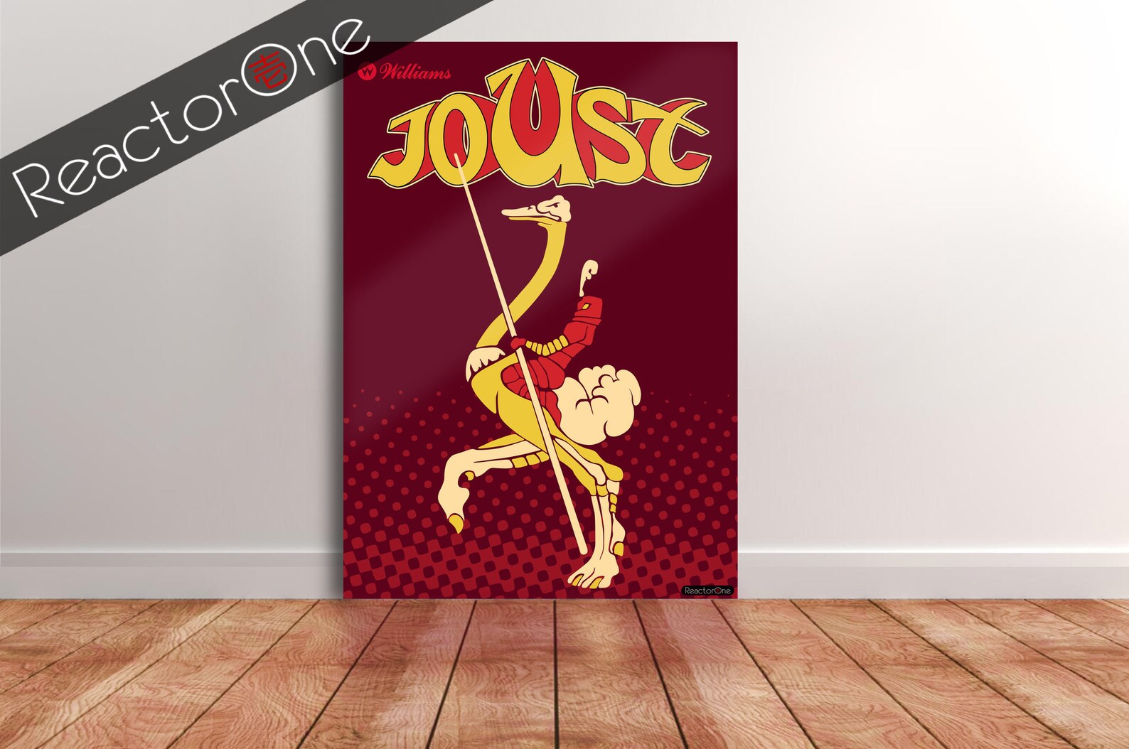 Printable classic arcade game poster JOUST retro | Etsy