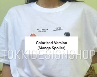 Kagehina As Long As I'm Here You're Invincible Colorized, HQ Volleyball Club, Anime, Short Sleeve Unisex T-Shirt