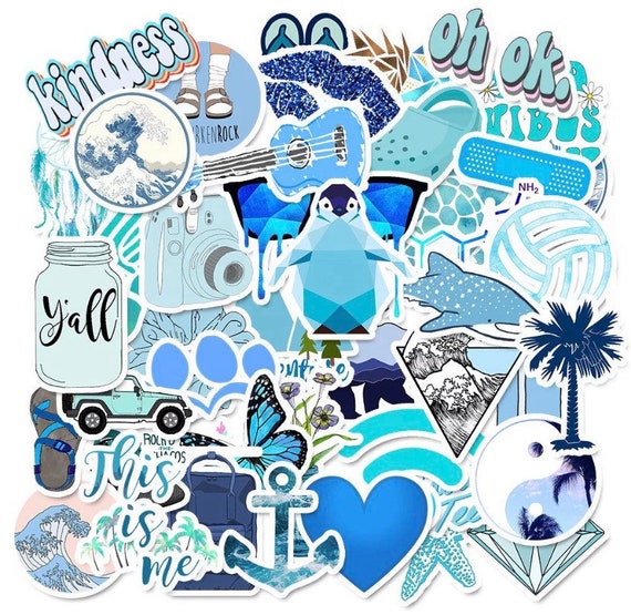 Water Bottle Stickers Cute Waterproof Stickers Postive - Etsy