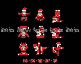 Download Yoga Santa Svg Etsy PSD Mockup Templates