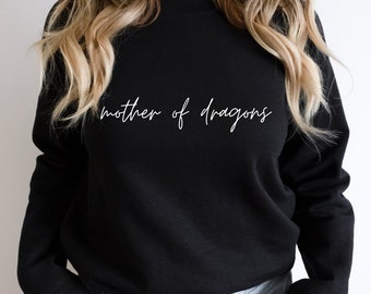 Black Mother of Dragons Best Mom Series Quote_MA3456 Hoodie Hoody Sweater
