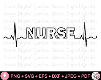 Krankenschwester SVG-Dateien für Cricut Cut Datei | Krankenschwester Herzschlag SVG | Krankenschwester Shirt | Krankenschwester Woche 2023 | Vektor | Kommerzielle Nutzung | Sofort Download
