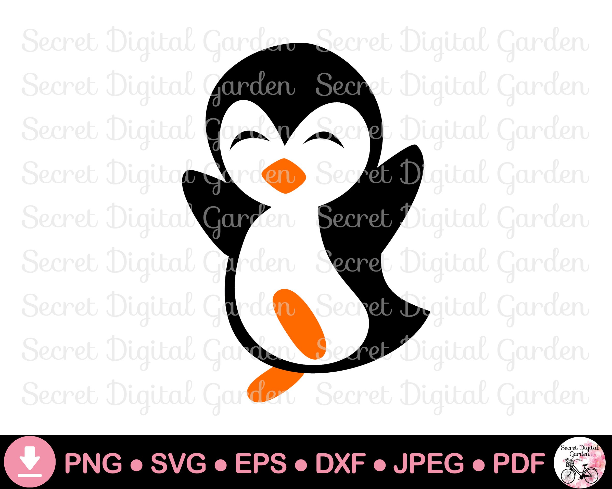 Cute Penguin SVG Files for Cricut Projects Png Designs Penguin Etsy