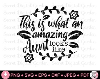 Geschenk für Tante Sweatshirt SVG | Geschenk Reveal Tante | Schwangerschaft Ankündigung Tante Geschenk | Cricut Projects png dxf epf