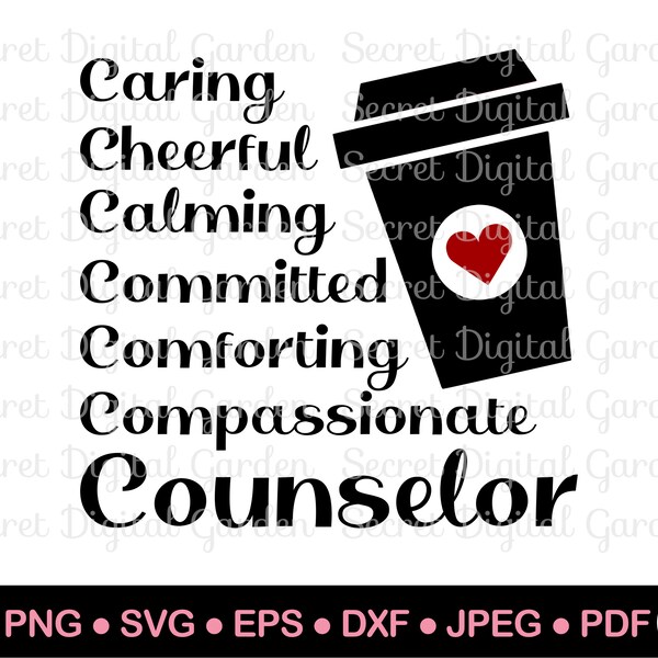 School Counseling Office Decor | Best Counselor Gifts | School Counselor Appreciation Gift | Thank You | Svg Png Jpg Dxf Pdf Eps