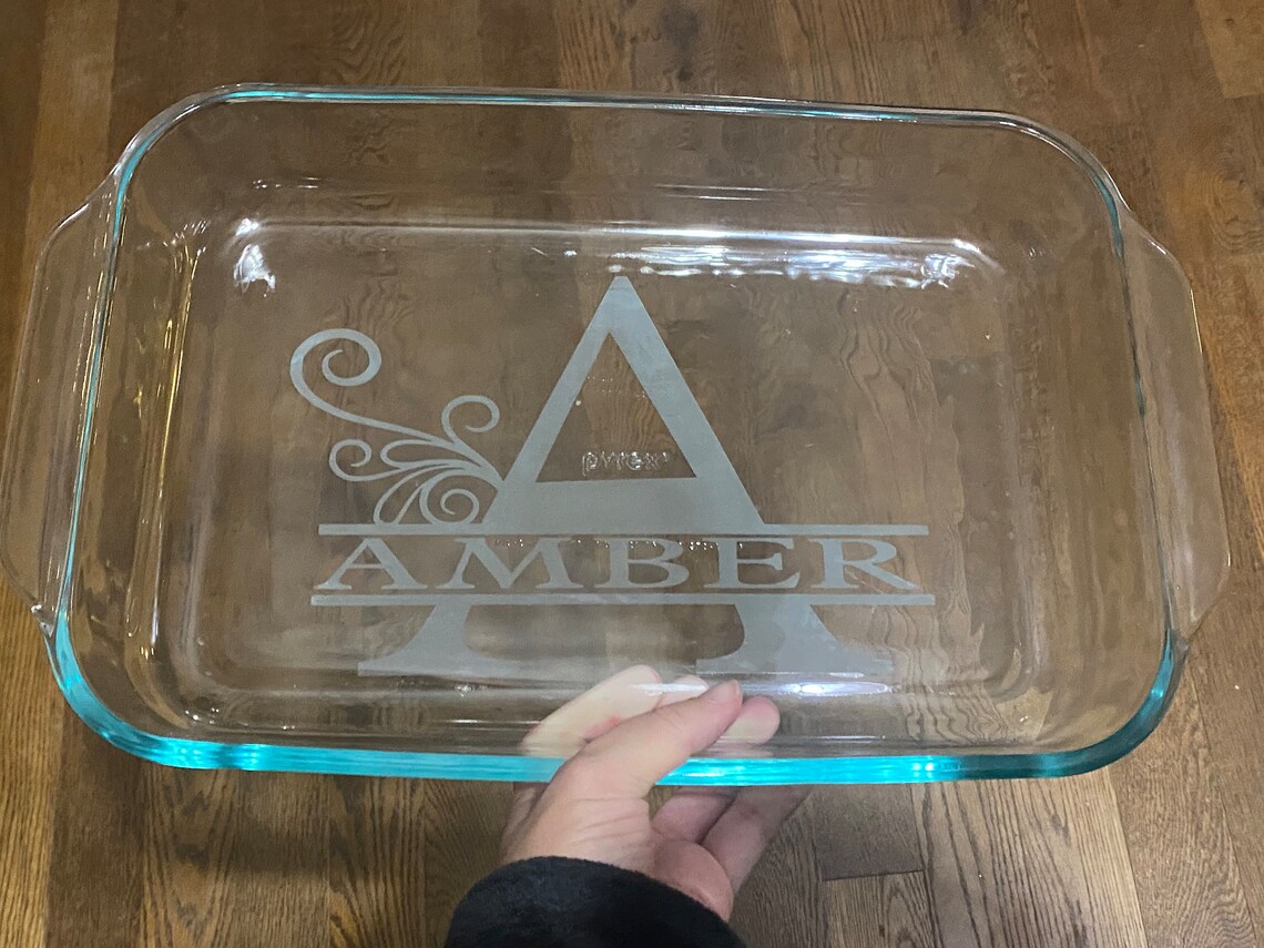 Personalized Engraved Etched Baking Dish, Christmas Gift, Wedding Gift ...