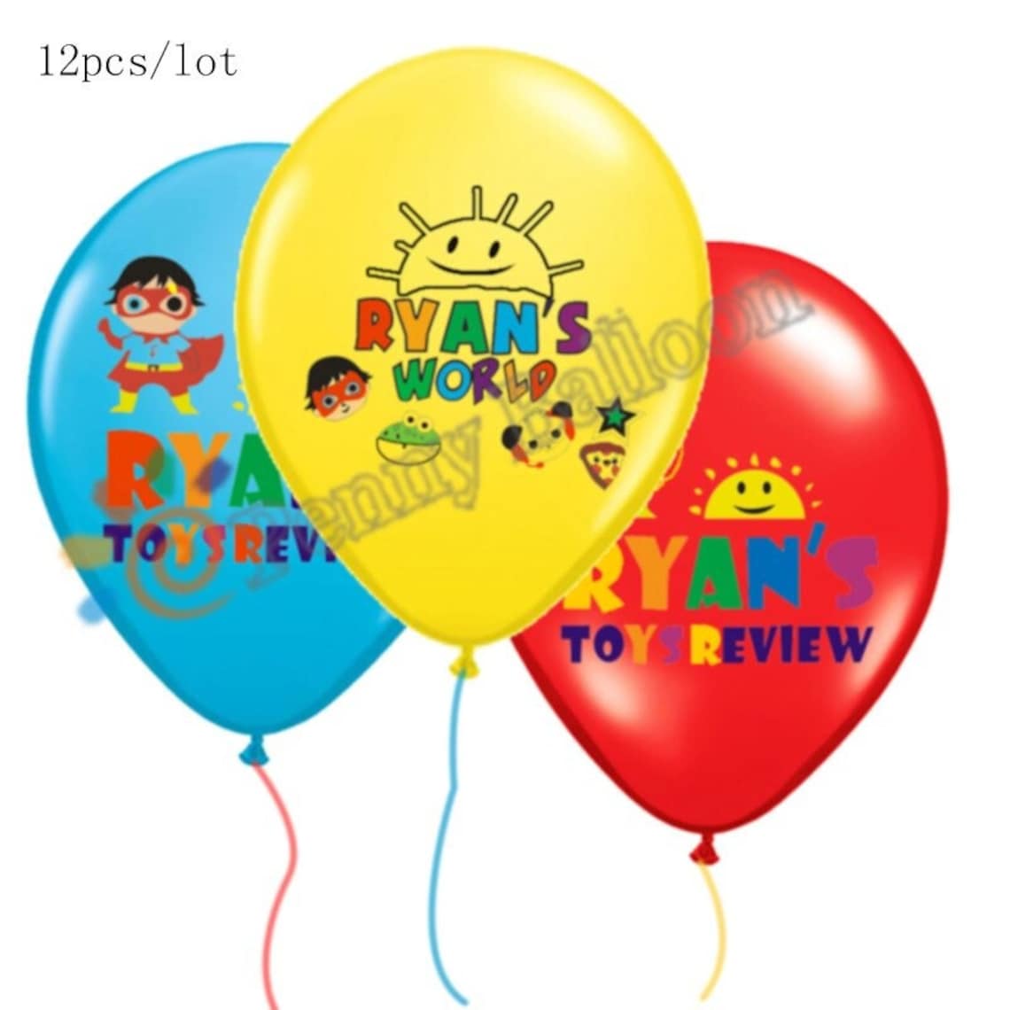 Ryan World Party Supplies Ryans World Balloon Globos 1st 9th Etsy