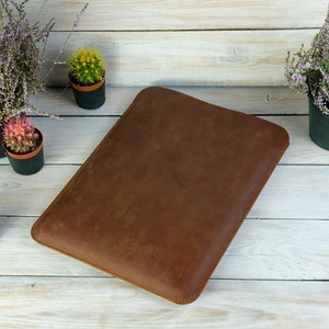 Protective leather case for macbook, Leather protective cover for macbook, Slim leather sleeve, Leather cover for Macbook, Macbook case