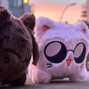 Jujutsu Kaisen - Gojo Satoru/Geto Suguru Plush Cat Keychain [Fanmade]