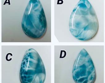 Top Quality Larimar Cabochon gemstone Natural Larimar gemstone for pendant Larimar semi precious loose gemstone Larimar stone 23 Cts D-7292