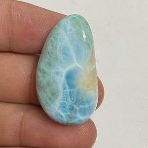 Awesome Quality Larimar Cabochon,AAA Larimar,Larimar Palmstone,Palm Stone,Larimar Jewelry,Larimar Pendant,Natural Larimar,Healing stone.