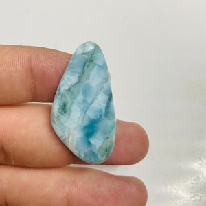 Exclusive Super Blue Larimar Cabochon,AAA Larimar,Larimar Palmstone,Palm Stone,Larimar Jewelry,Larimar Pendant,Natural Larimar,Healing stone