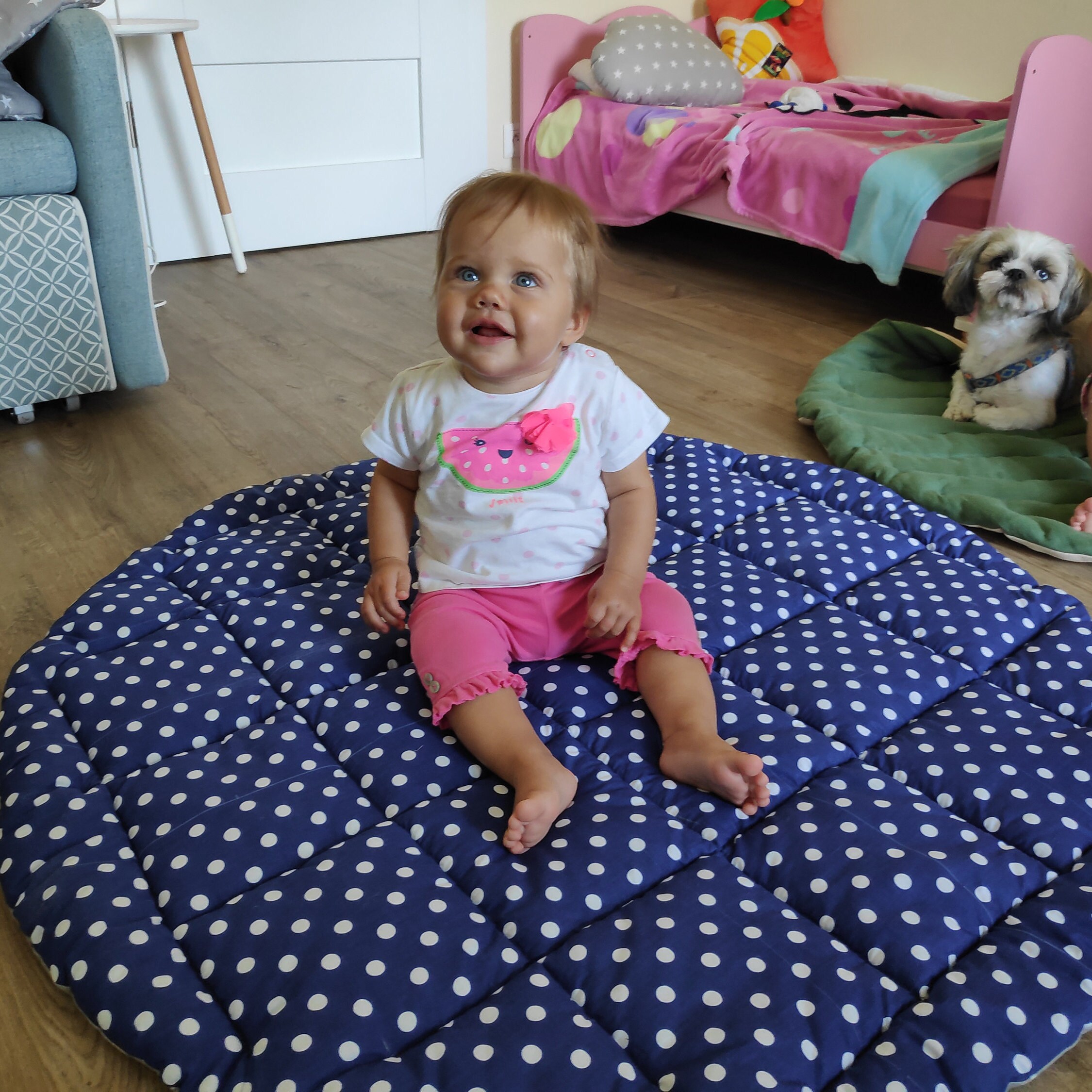 Play mat for kids Round play mat Baby room mat Round rug Etsy