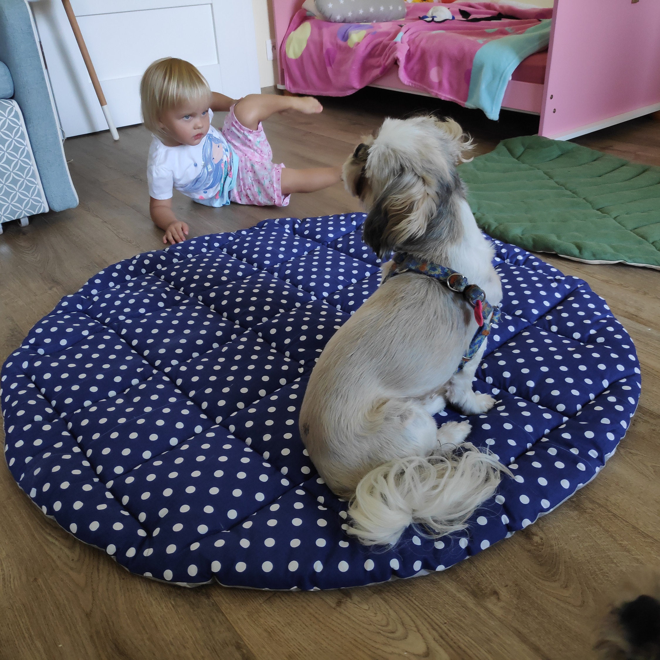 Play mat for kids Round play mat Baby room mat Round rug Etsy