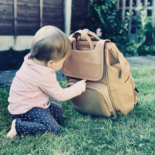 Vegan Diaper/changing Backpack Diaper Rucksack Baby Bag Etsy UK