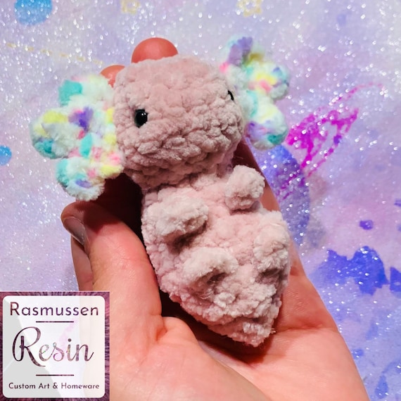 Custom Soft Baby Axolotl Minicrochet Plush Arumagumi Etsy