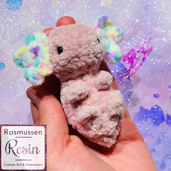 Custom soft Baby Axolotl minicrochet plush/Arumagumi/ crochet/Kawaii/ Cute