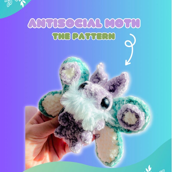 Antisocial Moth- PDF Digital Crochet Pattern