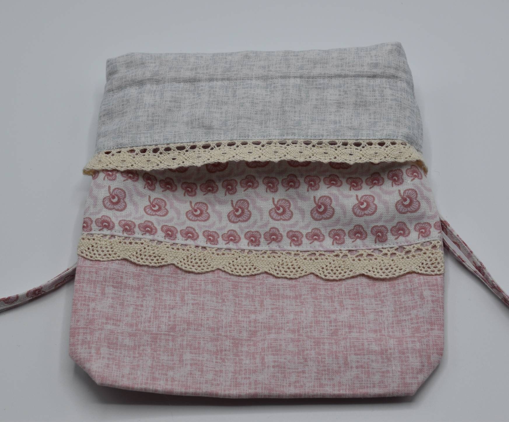 Details about   1pc Cotton Drawstring Pouch Clothing Organized Bag Party Gift Bag Pink Plant D E 