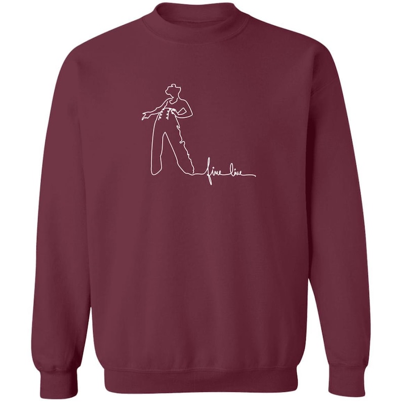 Harry styles sweatshirt fine line Clearance