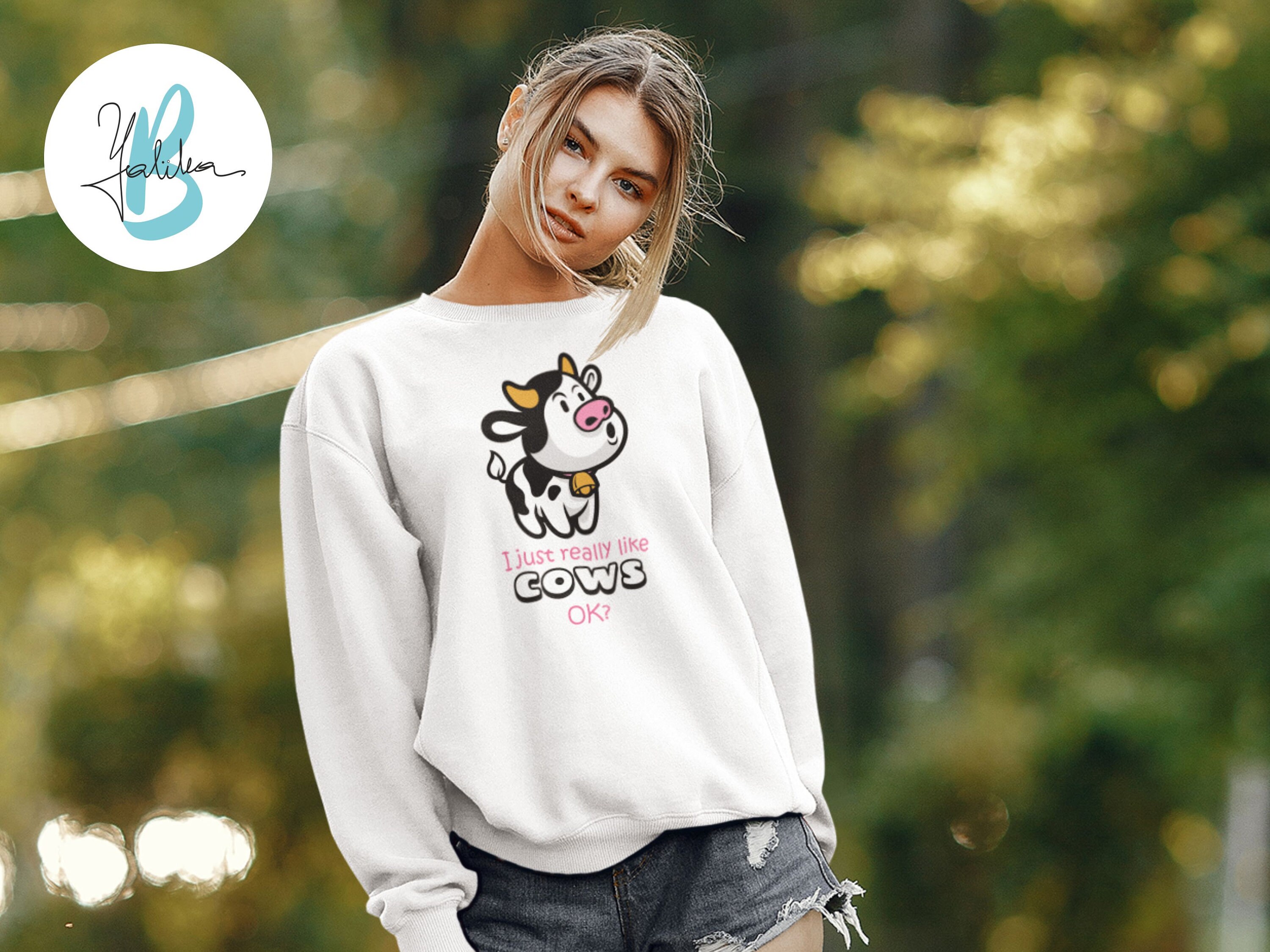 cute cow sweatshirt