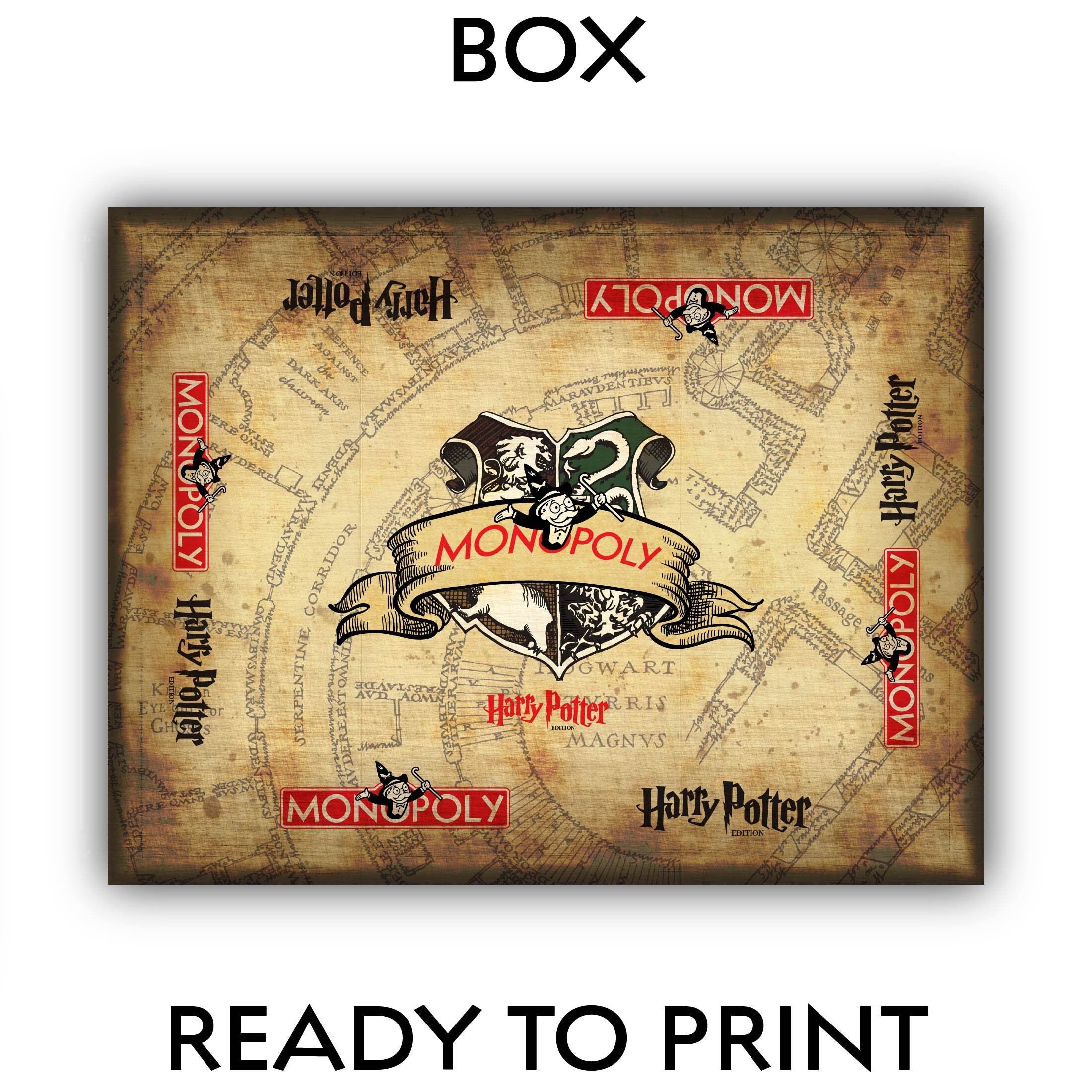 The Ultimate Harry Potter Monopoly Game Custom-designed and Ready to ...