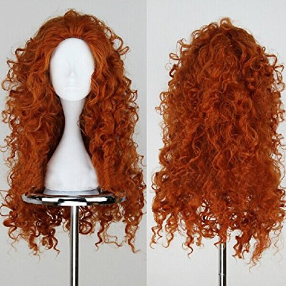 Wig Cosplay Wig Costume Wig Long Orange Curly Role Play Wig Etsy
