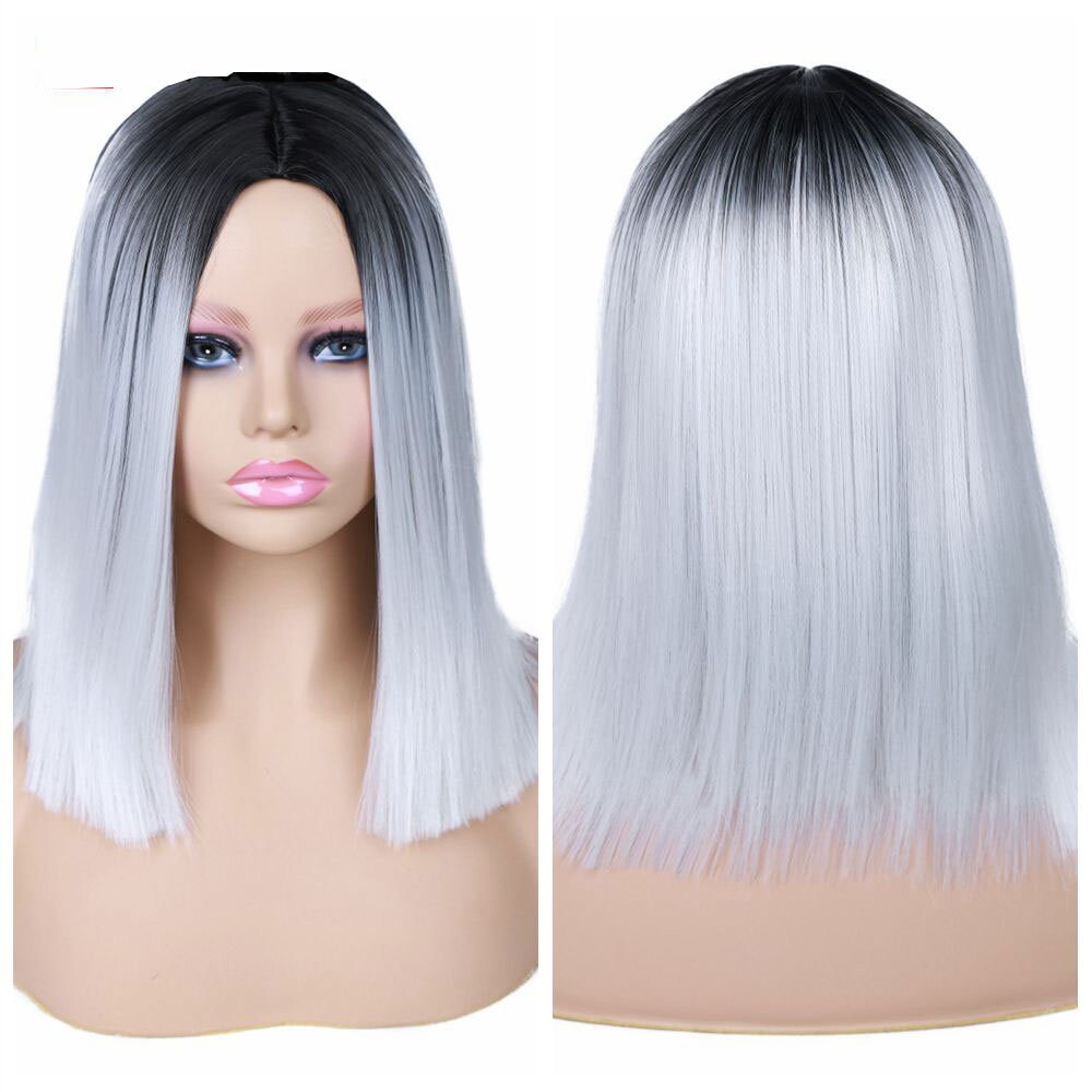 WIG Ombre white wig short bob wig for women cosplay wig pre Etsy