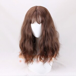 Wig cosplay wig long Brown wavy role playing wig Cosplay headwear wig Halloween Wig Costume Wig for women