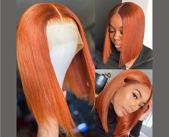 Green and orange wig cheap