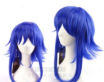 blue wig etsy