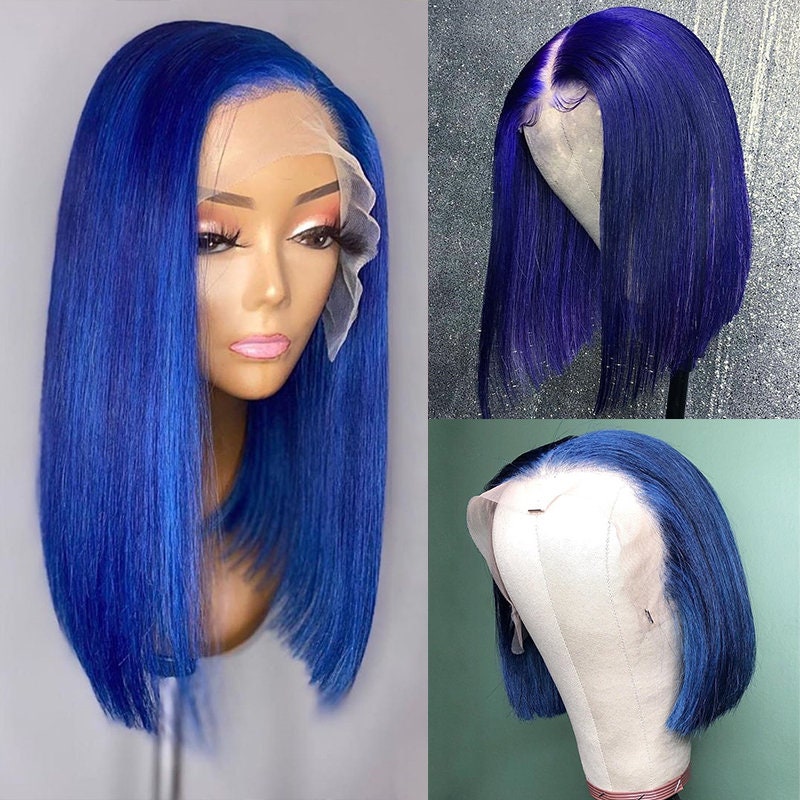 WIG Human Hair Wig Lace Front Wig for Women Short Cut Bob Wig Etsy
