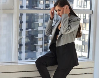 gray suit womens